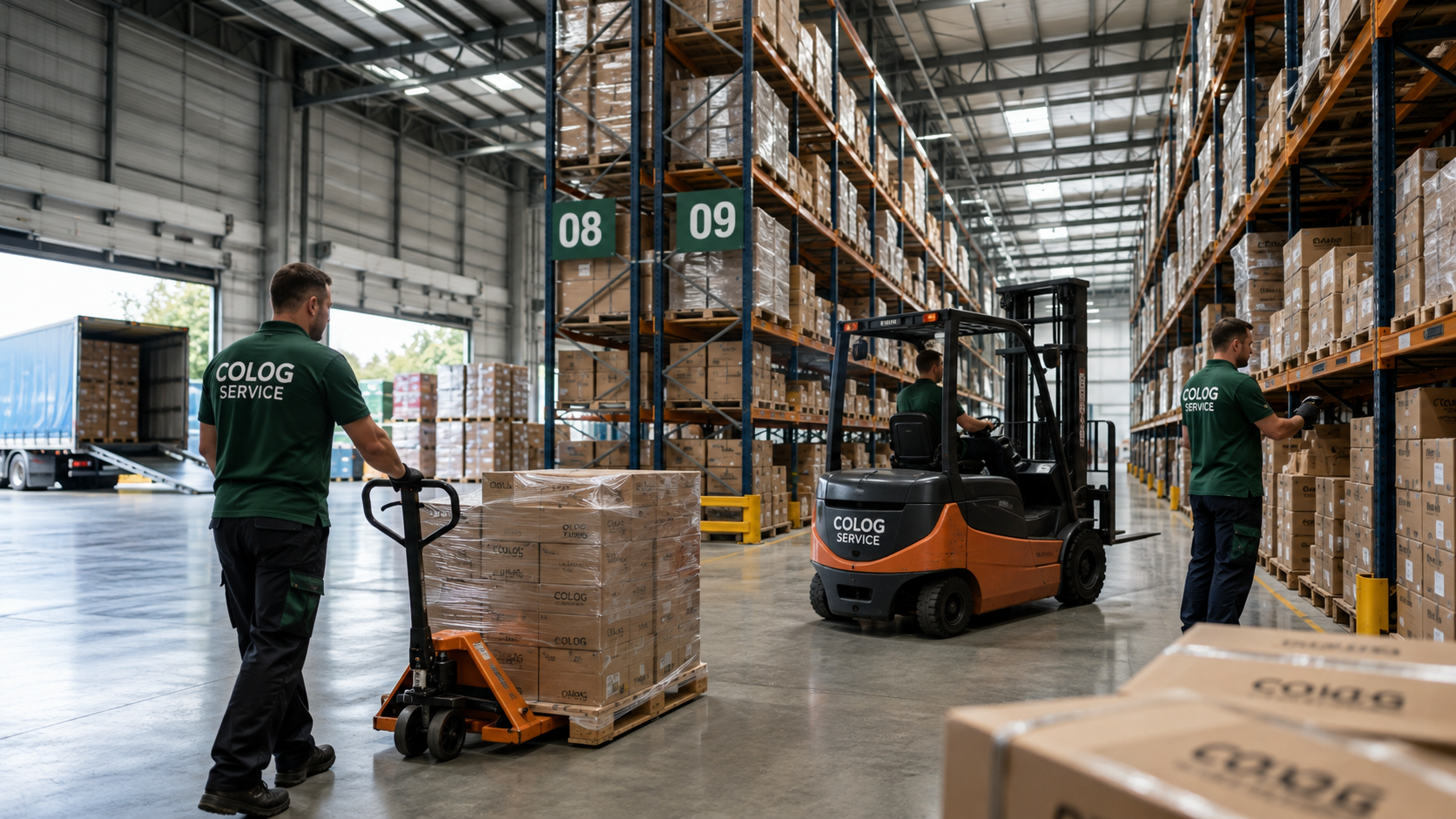 Einsatzbereiche von Colog Service in Logistik, Lager und Industrie